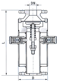 FA49H防爆波閥結構示意圖 FA49H防爆波閥結構示意圖