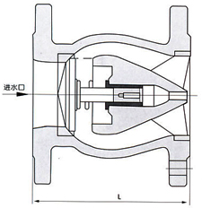 DRVZ(H42X)靜音式止回閥結(jié)構示意圖