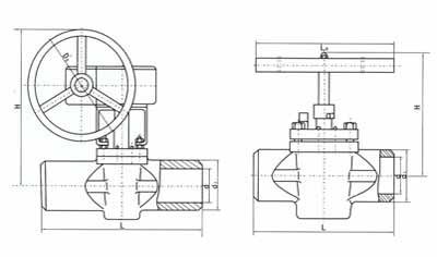 德標(biāo)對(duì)焊式卡套旋塞閥結(jié)構(gòu)示意圖 德標(biāo)對(duì)焊式卡套旋塞閥結(jié)構(gòu)示意圖